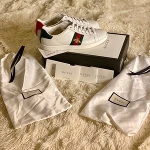 Women’s size 39 (US 9) Gucci New Ace Sneakers